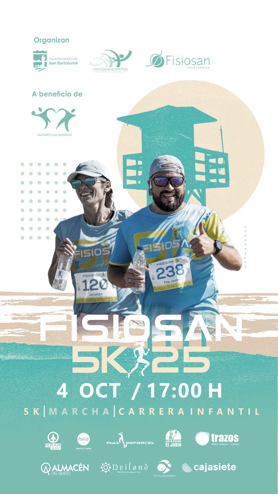 Cartel oficial de Fisiosan 5K