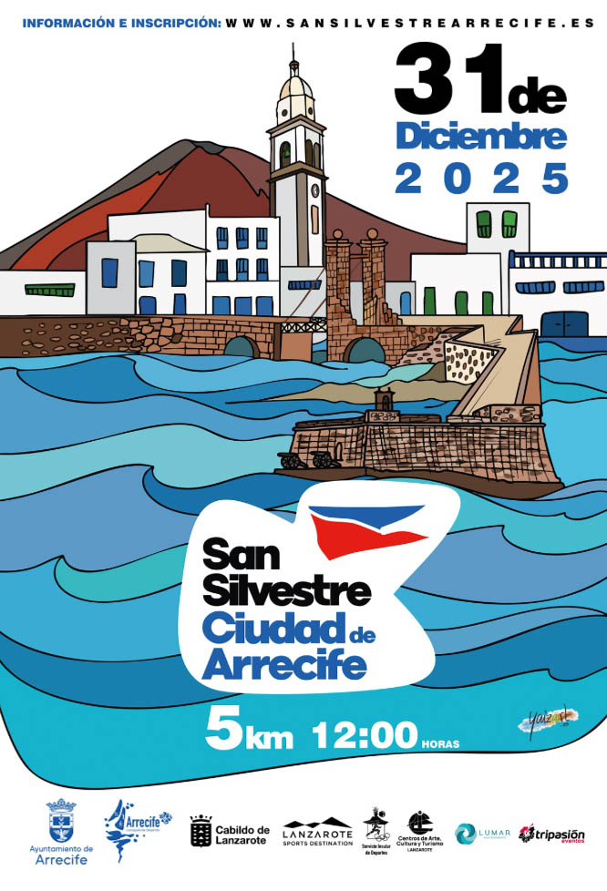 Cartel oficial de San Silvestre Ciudad de Arrecife