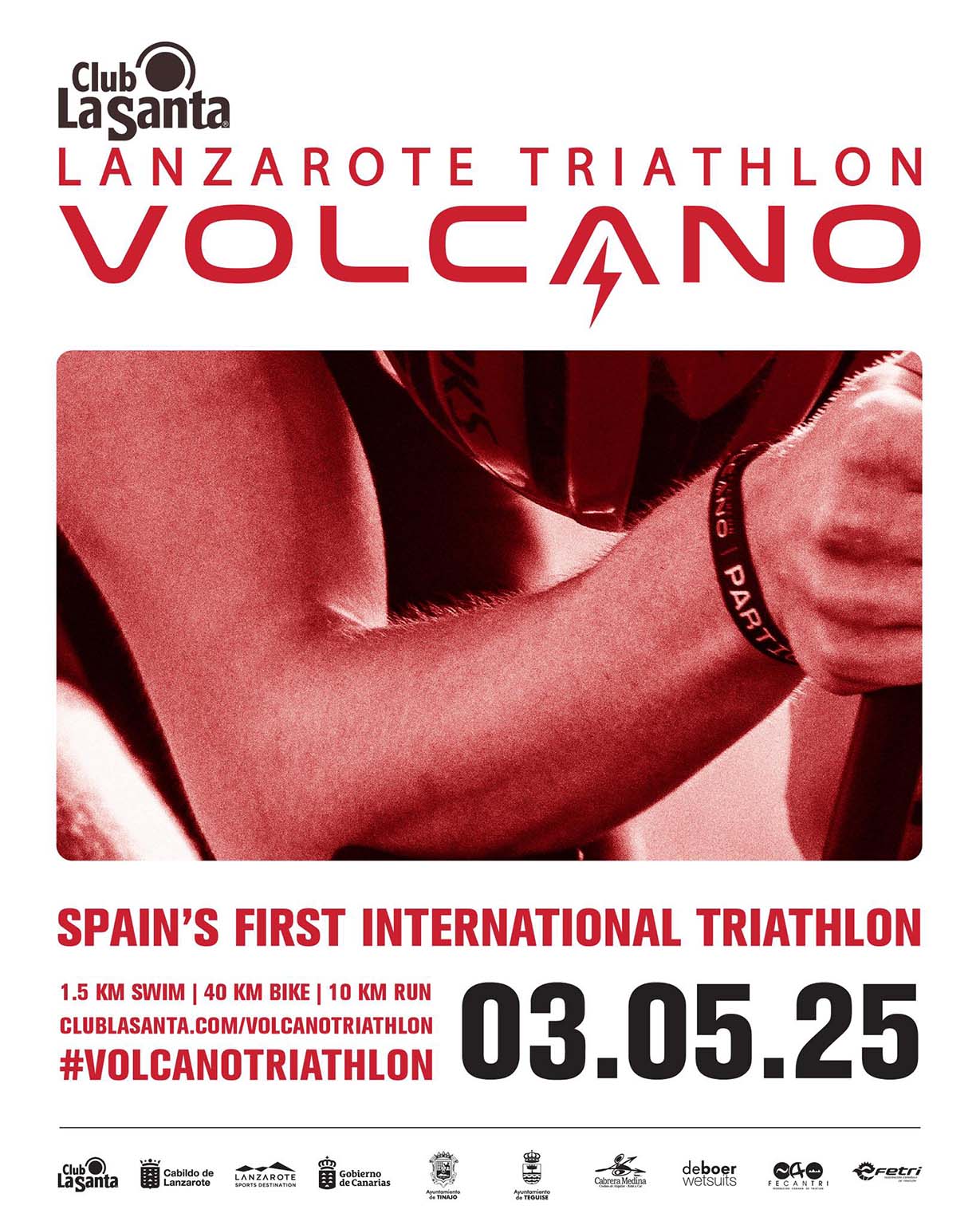 Cartel oficial de Volcano Triathlon Lanzarote