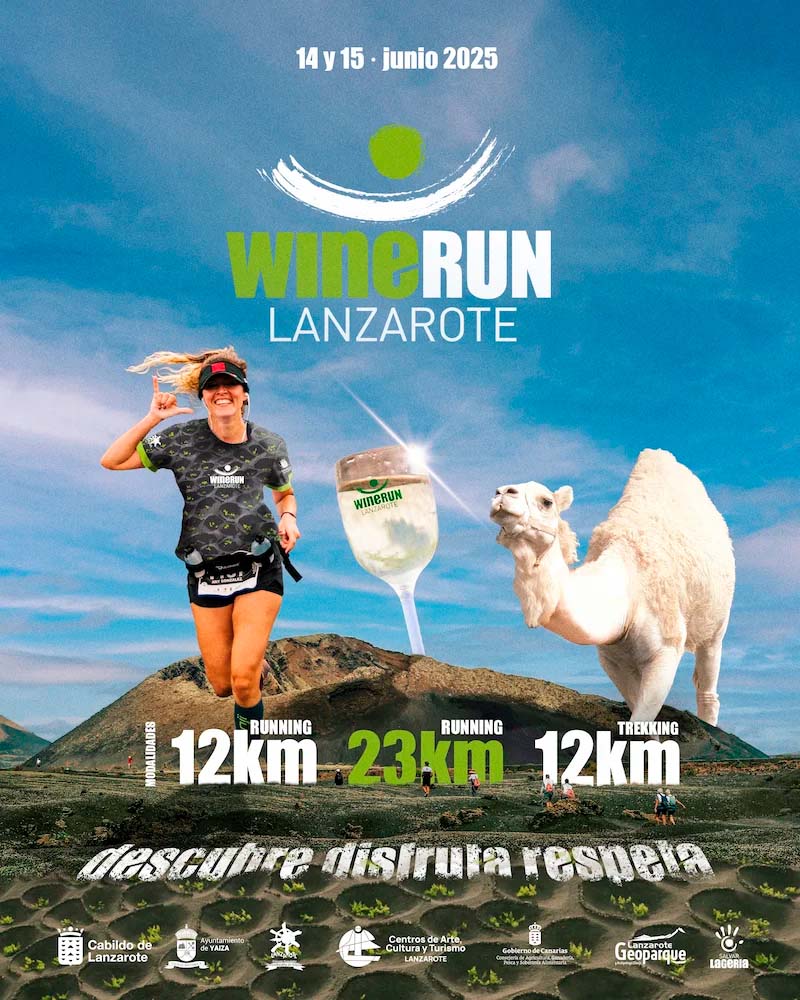 Cartel oficial de Wine Run Lanzarote