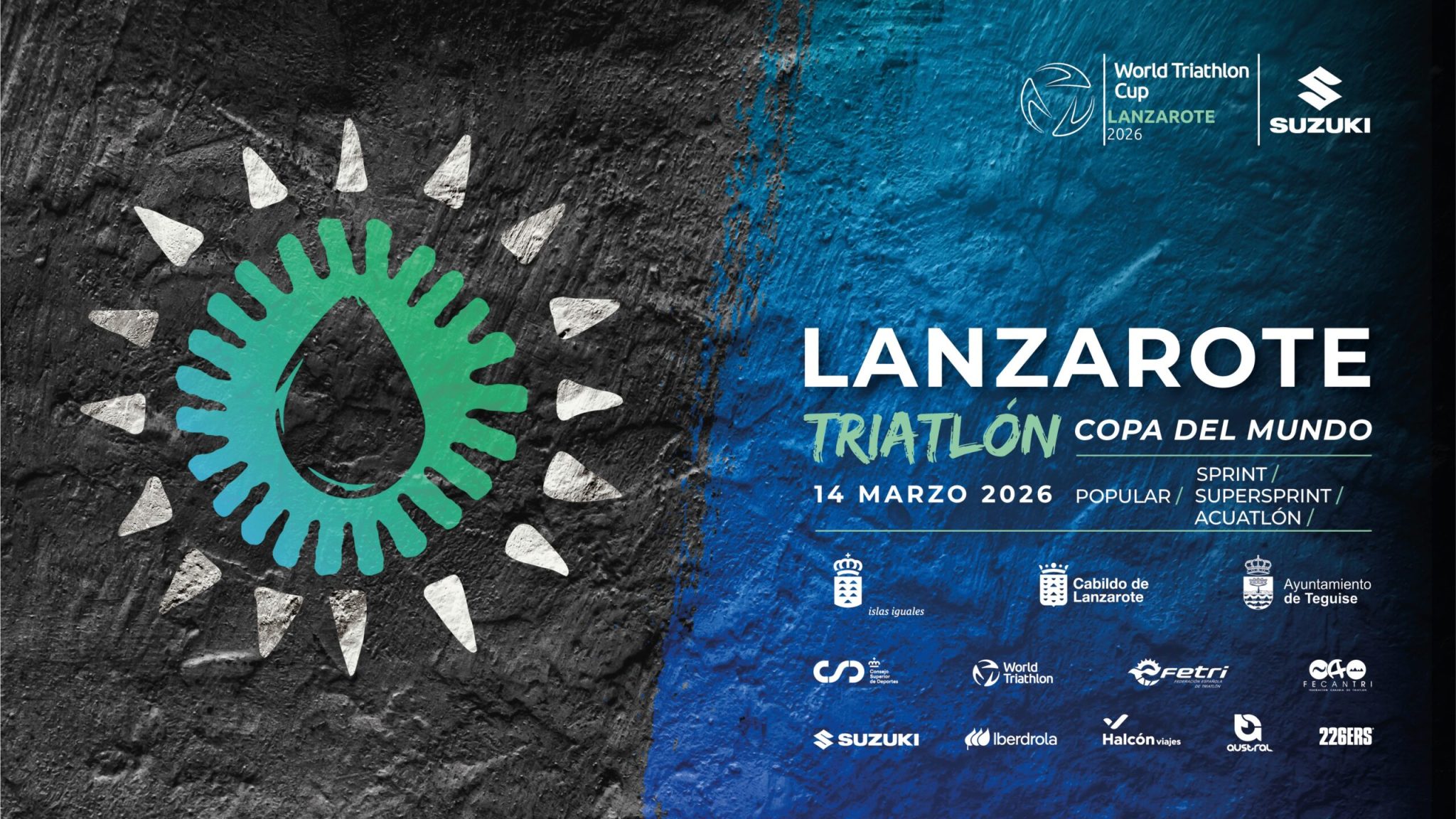 Cartel oficial de World Triathlon Cup Lanzarote